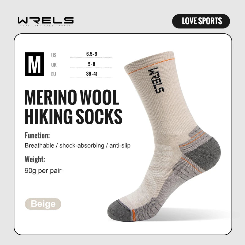 Chaussettes en laine de mérinos