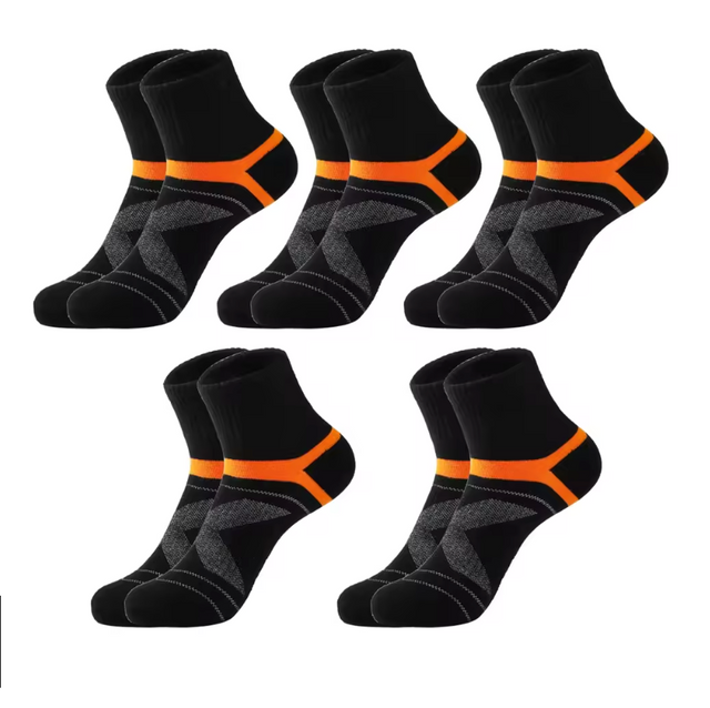 5 paires de chaussettes en coton anti-transpiration