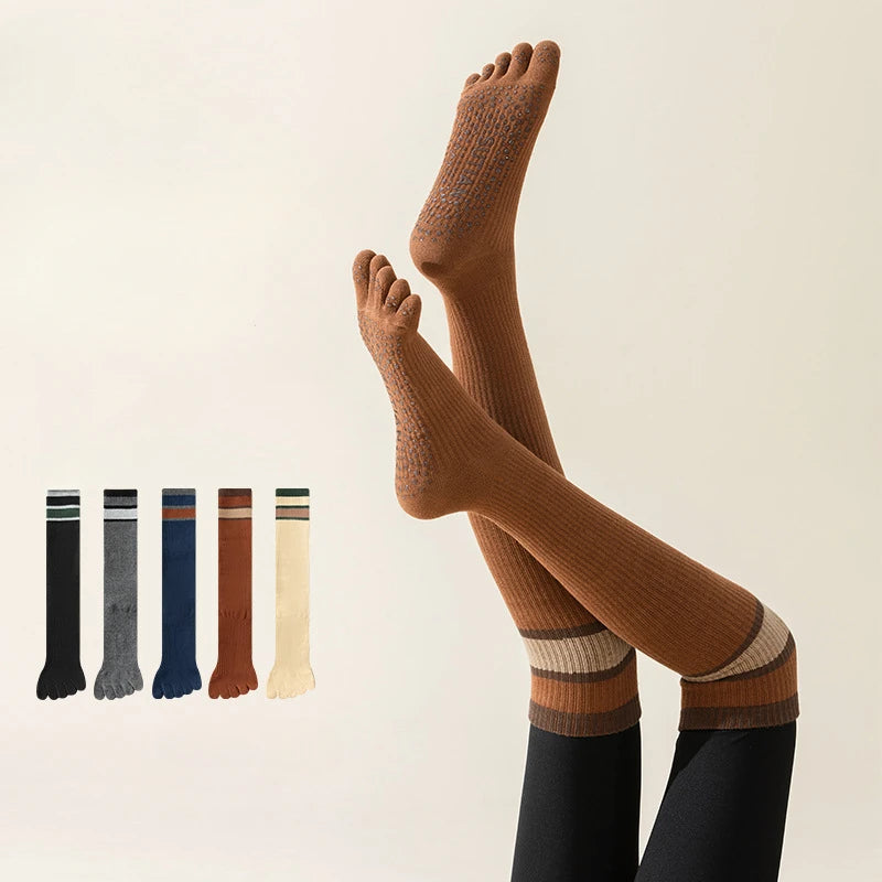 Bas de compression à orteils antidérapants – yoga et pilates